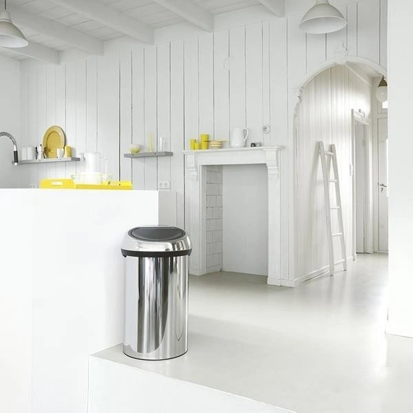 Brabantia - kosz na śmieci Touch Bin - 60 L, stal polerowana