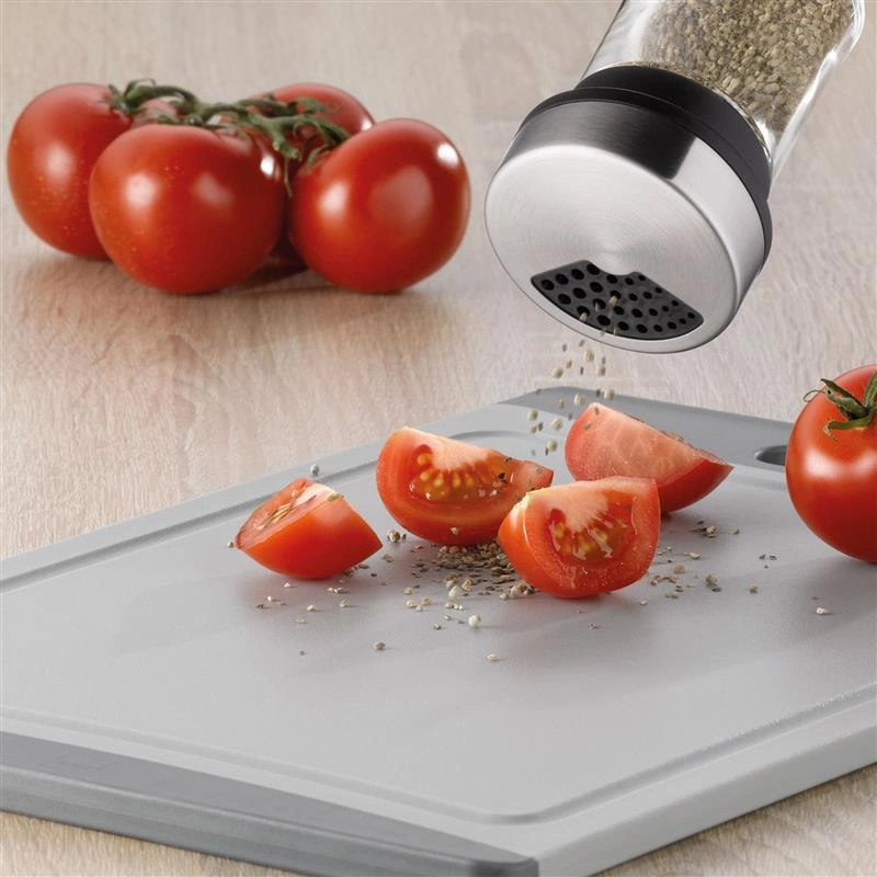 Kela - Przyprawnik szklany stal Miko