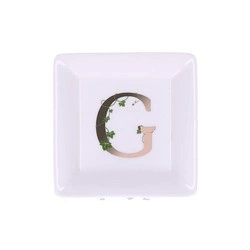 La Porcellana Bianca - talerzyk kwadratowy 10 cm, Wzór G Adorato