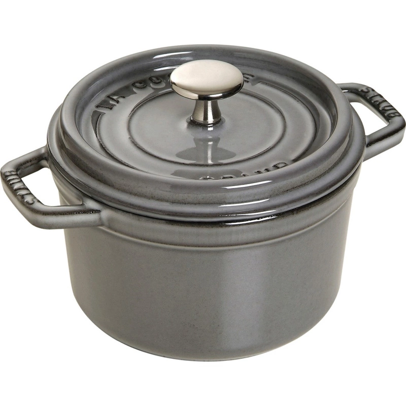 Staub - garnek brytfanna żeliwna szara 1,2 l 16 cm