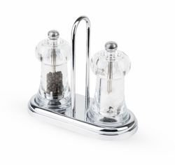 Peugeot - Brasserie zestaw młynków do soli i pieprzu z podstawką