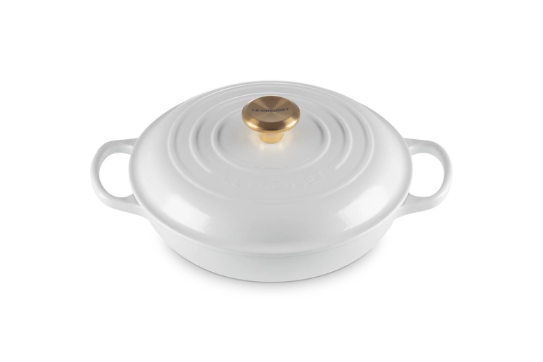 Le Creuset - garnek patelnia Gourmet Signature 26 cm 2,2 l biały