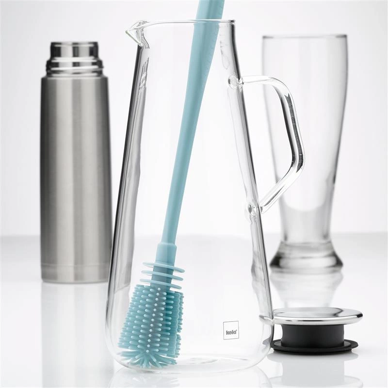 Kela - silikonowa szczotka do mycia karafek, 31 cm, miętowa Susa