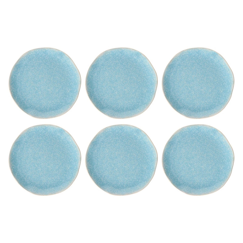 ROSE&TULIPANI - CONCERTO FUZE AZZURRO Zestaw 6 talerzy do sałatek 22 cm