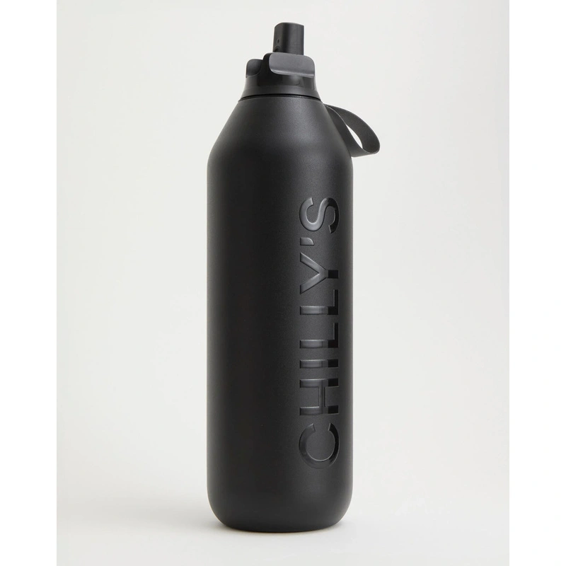 Chilly's Bottles - Butelka sportowa Chilly's 1000ml Czarny Series 2 Sport