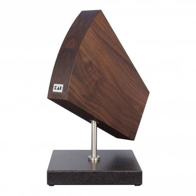 KAI - Magnetyczny, obrotowy stojak na noże orzech