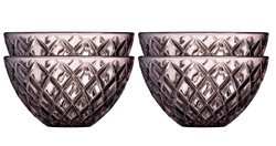 Lyngby Glas - Miska Sorrento 12 cm 4 sztuki różowa