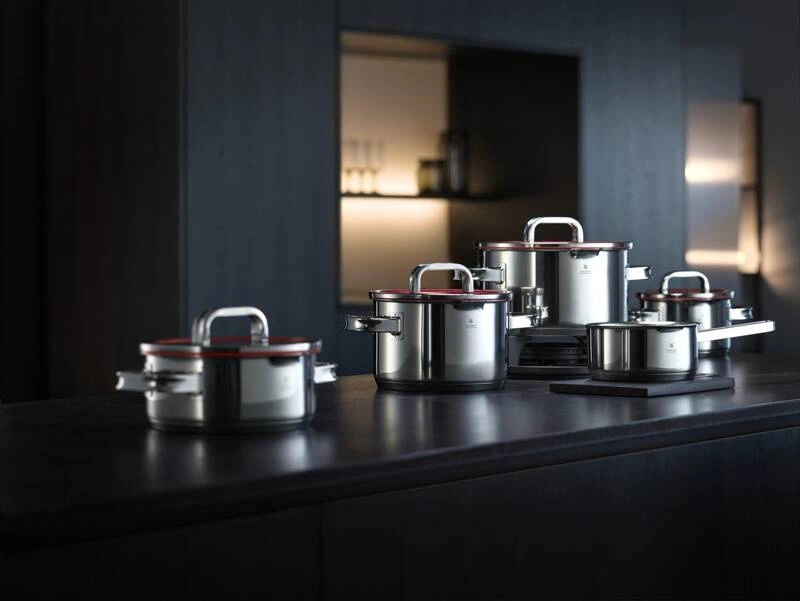 WMF - 5 częściowy komplet stalowych garnków Function 4