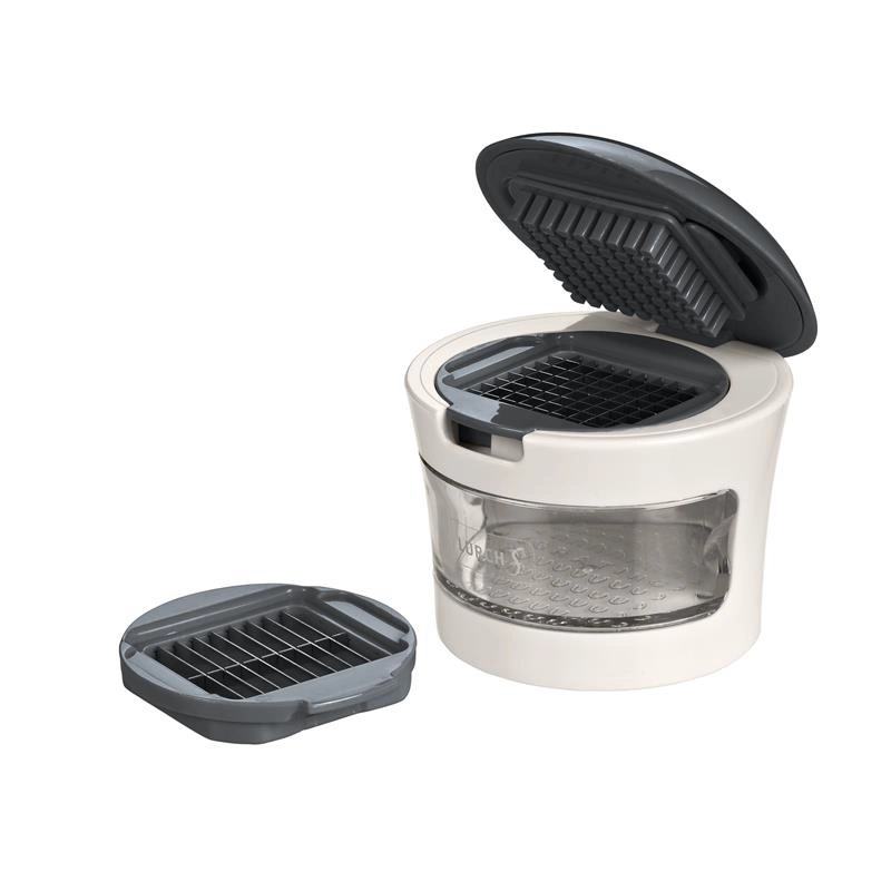 Lurch - siekacz do rozdrabniania małych warzyw, 3 w 1, biało-szary