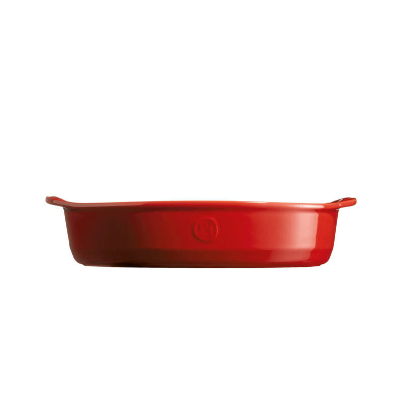 Emile Henry - Owalne naczynie do zapiekania - 35x22,5 - czerwony