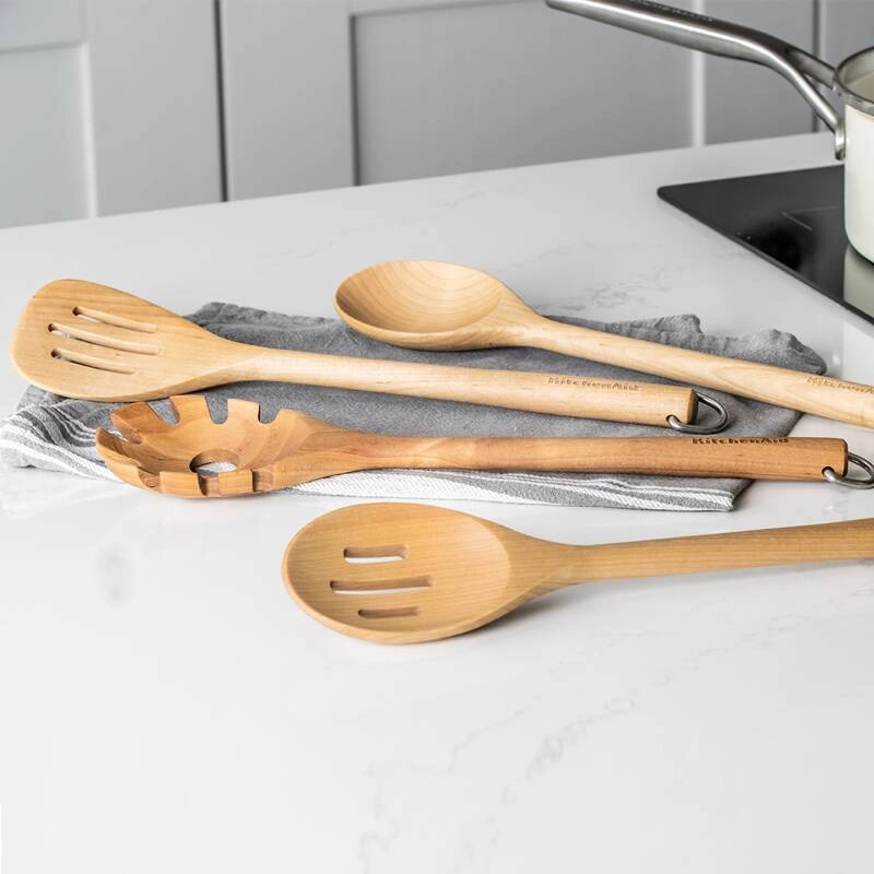 KitchenAid Culinary Tools - drewniane narzędzia kuchenne 4szt CORELINE Birch