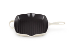 Le Creuset - patelnia żeliwna grillowa z dwoma uchwytami 26 cm Meringue