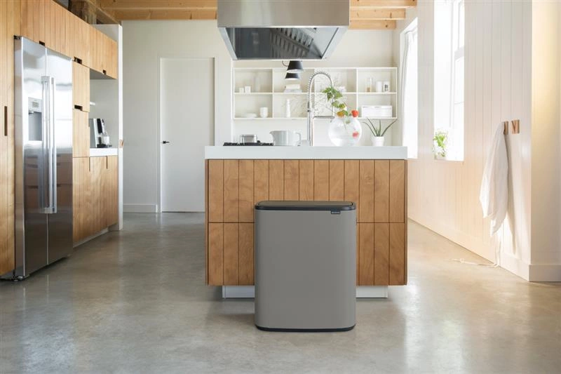 Brabantia - Kosz na śmieci Touch Bin BO 60l mineralny szary