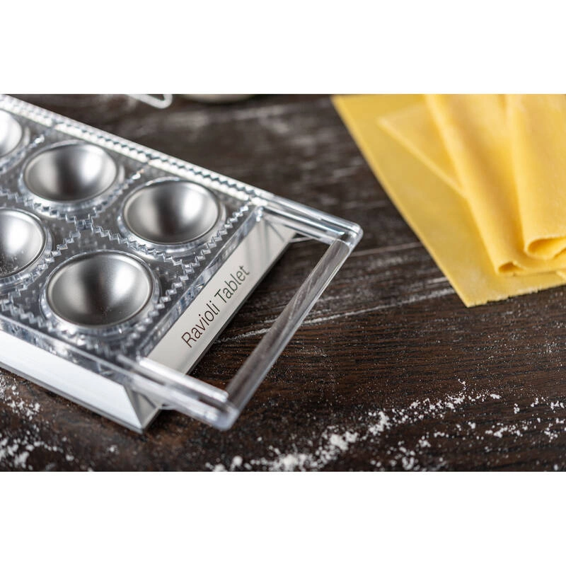 Marcato - Forma do ravioli w kwadratach 5 x 5 cm x 10szt, srebrna