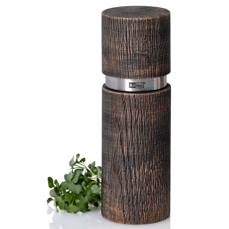 AdHoc - Młynek do pieprzu lub soli TEXTURA ANTIQUE czarny