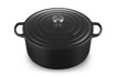Le Creuset brytfanna żeliwna emaliowana Signature okrągła 34 cm 12 l czarna
