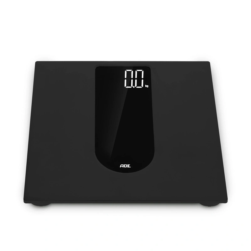 ADE - waga łazienkowa, do 180 kg, 30,5 x 30,5 cm, czarna Allegra