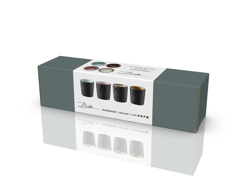 Bitz - Zestaw czterech kieliszków do jajek mix