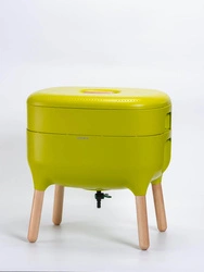 Urbalive - Kompostownik domowy 50 x 38 cm, zielony
