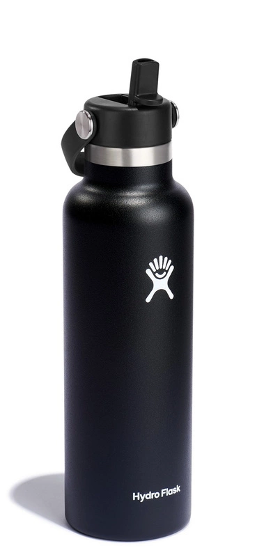 Hydro Flask - Butelka 621 ml Standard Mouth Flex StrawCap czarny