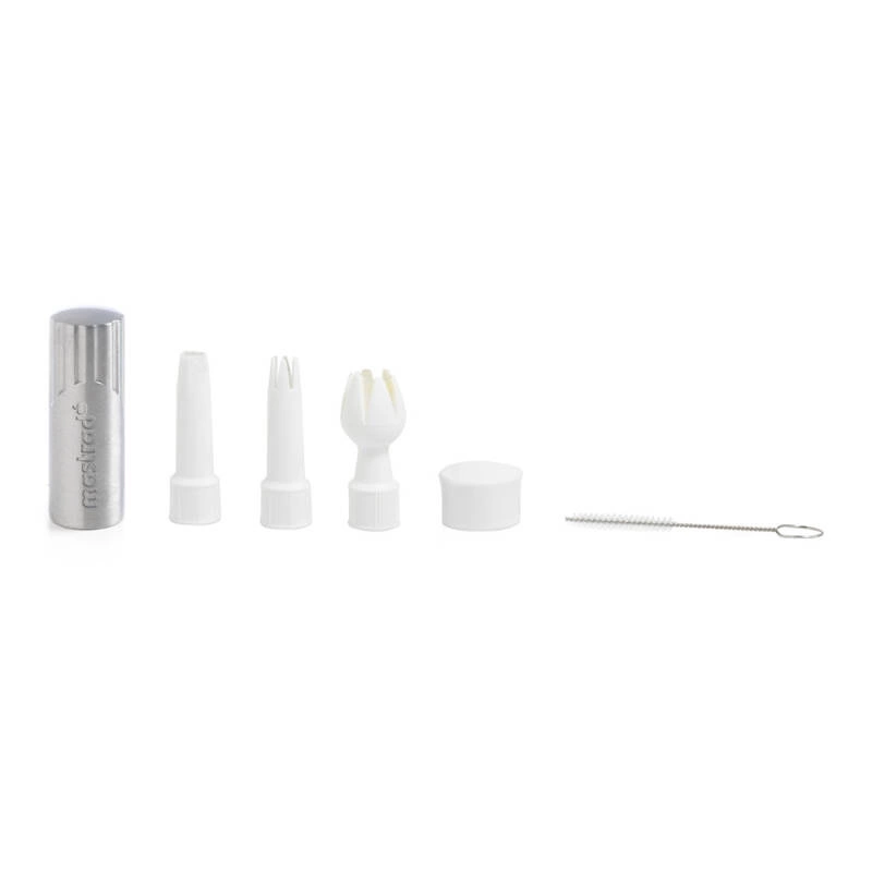 Mastrad - Syfon do spieniania zimnych i gorących musów (0,5 litra)inox