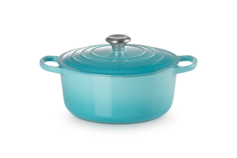 Le Creuset - brytfanna żeliwna emaliowana Signature okrągła 26 cm 5,3 l karaibska