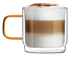 Vialli Design - Komplet 2 szklanek z podwójną ścianką Amber 320 ml