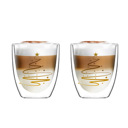 Vialli Design - Komplet 2 szklanek z podwójną ścianką 320 ml Amo Xmass