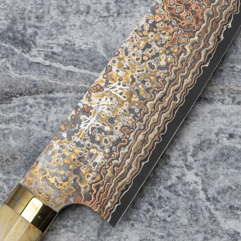 Takeshi Saji - OBB Black VG-10 Color Nóż Santoku 18 cm