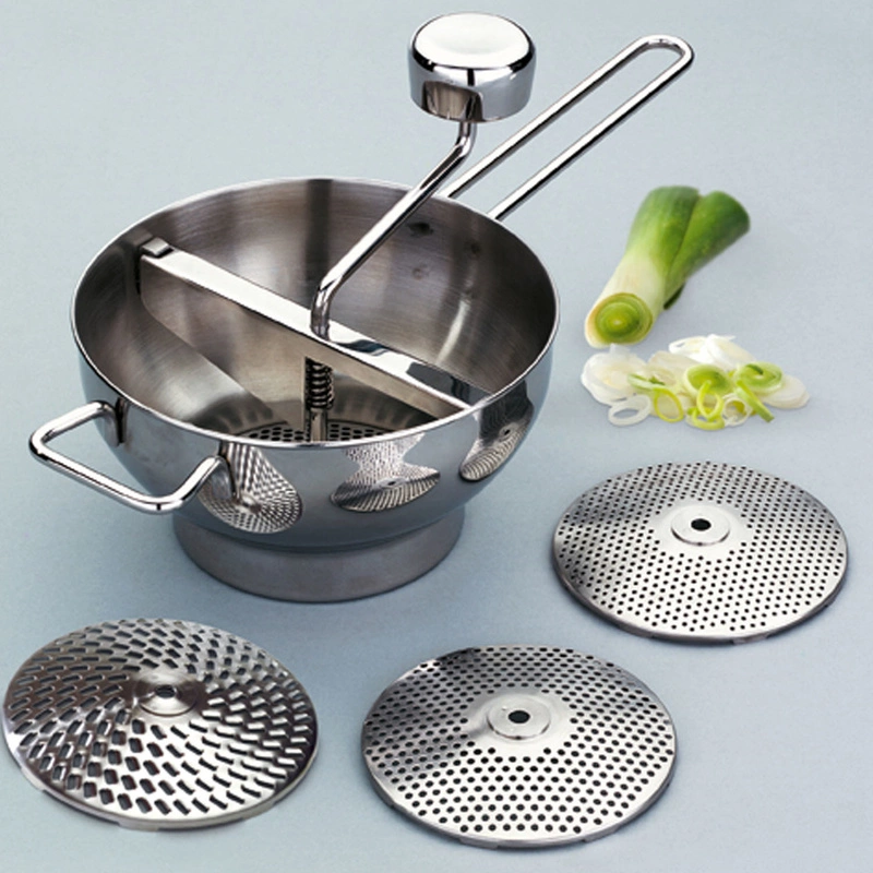 GSD - Przecierak do warzyw z 3 dyskami, stal nierdzewna