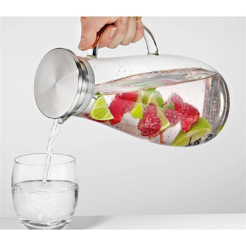 Cilio - szklany dzbanek na wodę, ze spiralą na owoce, 2,0 l Tropicana