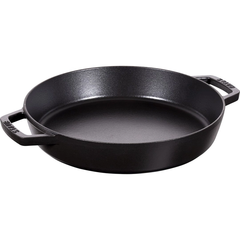 Staub - głęboka patelnia żeliwna 34 cm czarna