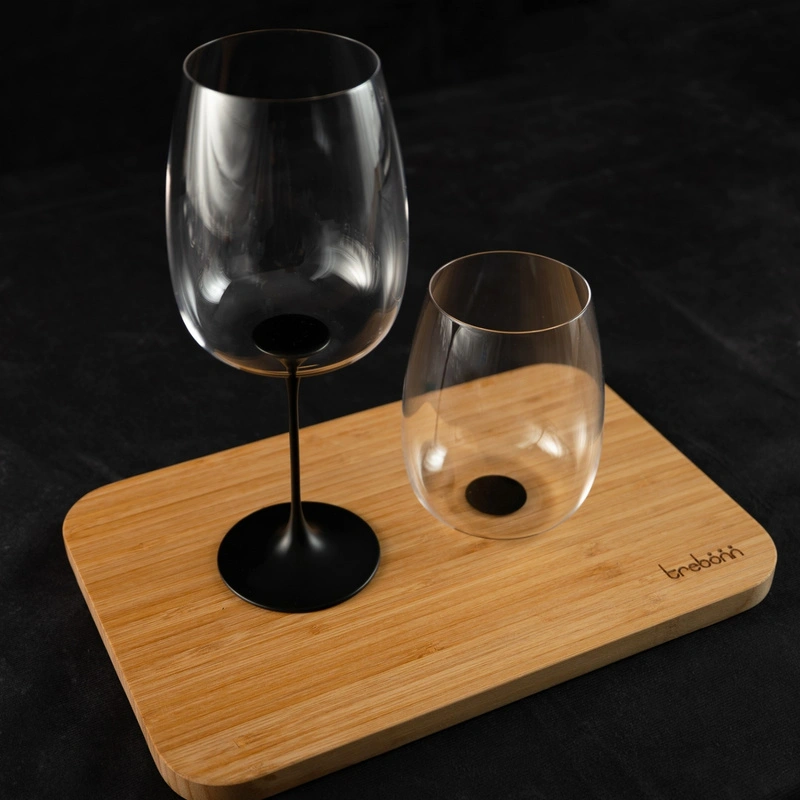 Trebonn - SplitGlass - zestaw 2 czarnych kieliszków Bolgheri