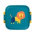 - Lunchbox dla dzieci Rikko Midnight Lagoon LION