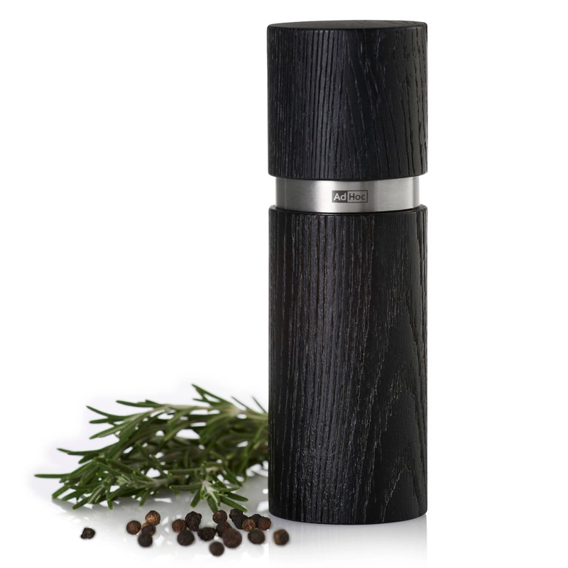AdHoc - Młynek do pieprzu lub soli Textura S ciemny jesion