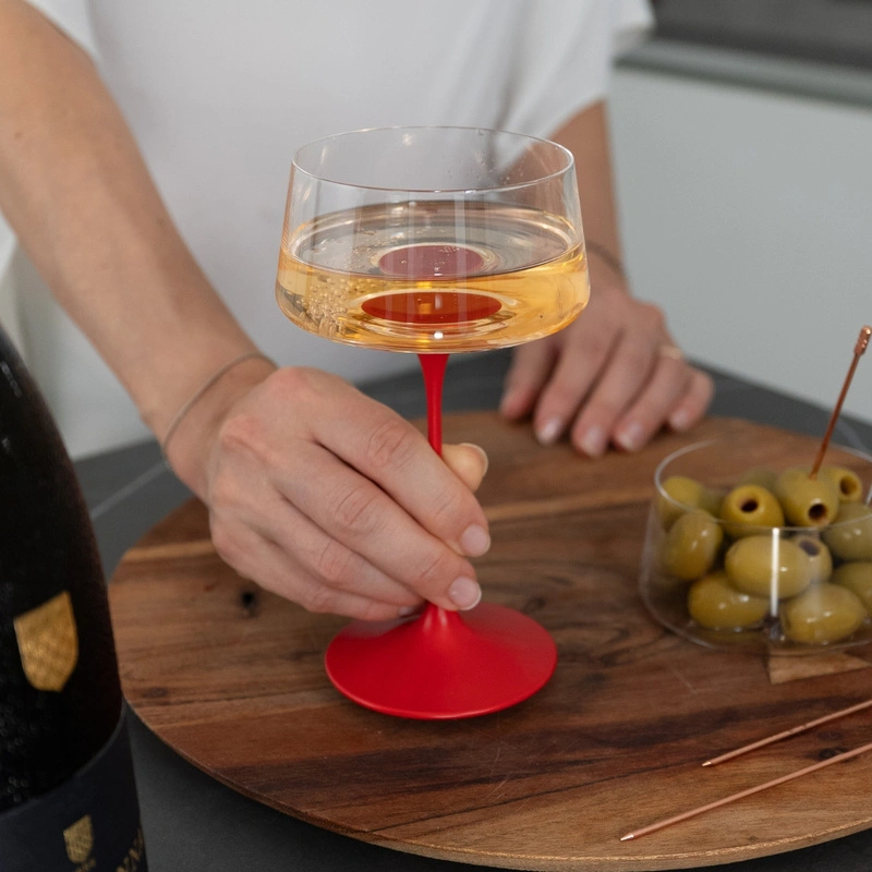 Trebonn - SplitGlass-Klieliszek do szampana szeroki red 2 sztuki