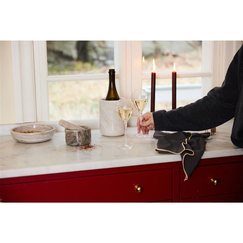 Sagaform - wiaderko do chłodzenia wina, trawertyn, śred. 12,5 x 17 cm Sten