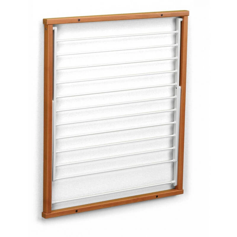 ARREDAMENTI - KLEDY Naścienna suszarka na pranie - 80 x 69 cm, Brązowy