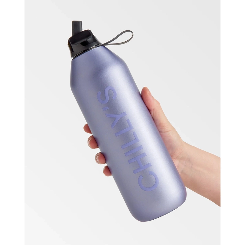 Chilly's Bottles - Butelka sportowa Chilly's | 1000 ml | Matowy metalik Lawenda