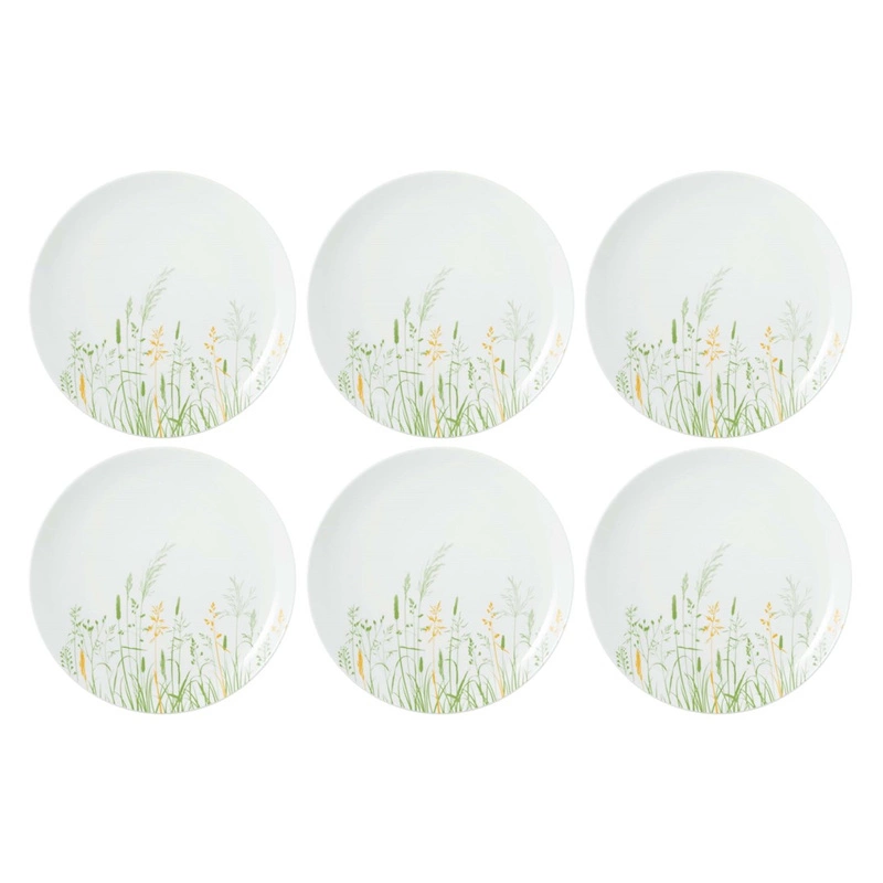 Seltmann - MEADOW GRASSES GREEN Zestaw 6 talerzy obiadowych 27.5 cm
