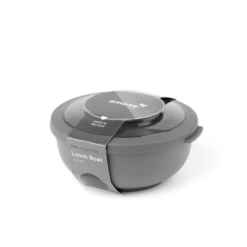 Amuse - pojemnik / miska z pokrywką 1L szara