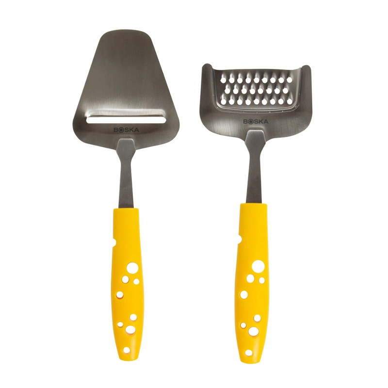 Boska - Zestaw nóż łopatka+tarka krótka Cheesy