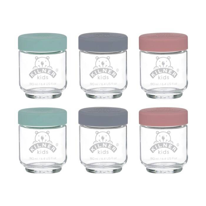 Kilner - Zestaw 6 słoików na posiłki dla dzieci 190ml