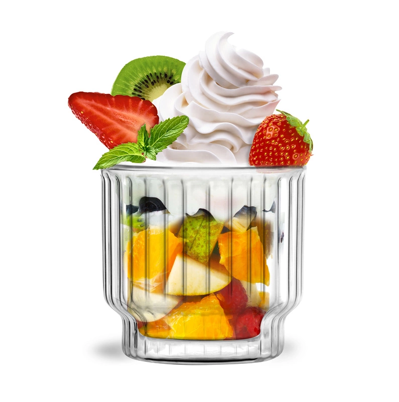 Vialli Design - 2 pucharki do deserów z podwójną ścianką 260ml Lungo