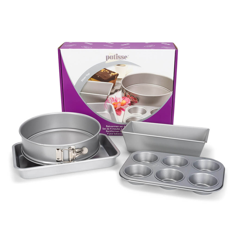 Patisse - Zestaw 4 form do pieczenia SILVER-TOP