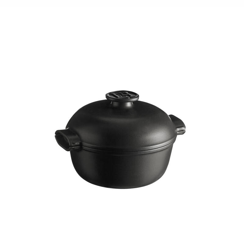 Emile Henry - Garnek ceramiczny "Delight" na indukcję 2L- czarny DP