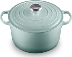 Le Creuset - garnek żeliwny emaliowany Signature okrągła 24 cm 5 l Sea Salt