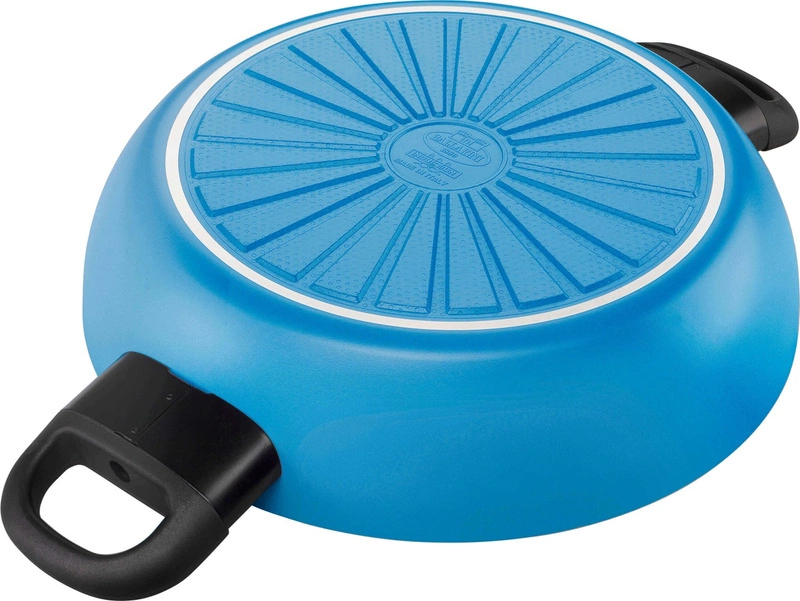 Ballarini - Głęboka patelnia indukcyjna z 2 uchwytami Caprera - 28 cm, Niebieski