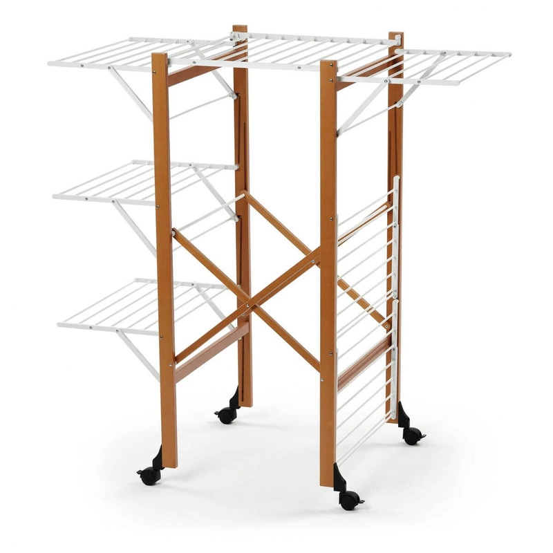 ARREDAMENTI - AQUILONE Suszarka na pranie - 132 x 67 cm, Brązowy