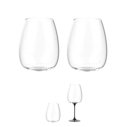 Trebonn - SplitGlass - zestaw 2 czarnych kieliszków Bolgheri